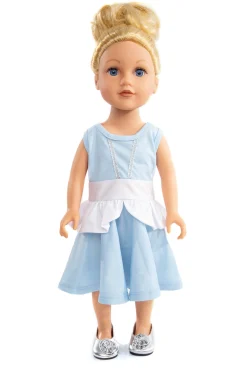 Doll Dress Ups>Little Adventures Doll Dress Cinderella Twirl