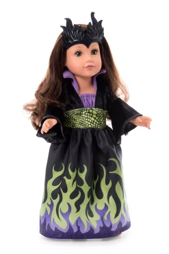 Doll Dress Ups>Little Adventures Doll Dress Dragon Queen With Soft Crown