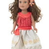 Doll Dress Ups>Little Adventures Doll Dress Island Princess W/Hair Clip