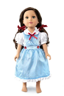 Doll Dress Ups>Little Adventures Doll Dress Kansas Girl With Bows