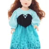 Doll Dress Ups>Little Adventures Doll Dress Mermaid Day Dress With Hair Bow