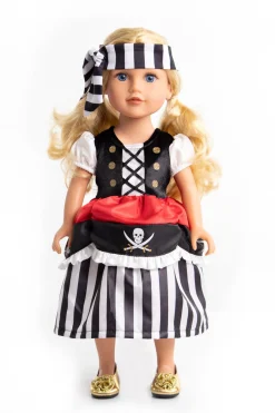 Pirates>Little Adventures Doll Dress Pirate With Headband