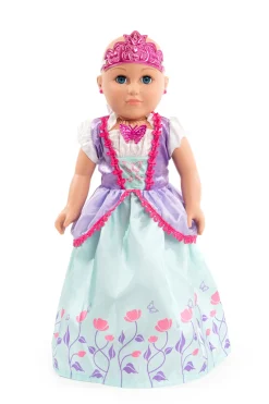 Doll Dress Ups>Little Adventures Doll Dress Princess Hallie With Soft Crown