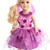 Doll Dress Ups>Little Adventures Doll Dress Purple Blossom Fairy With Wings