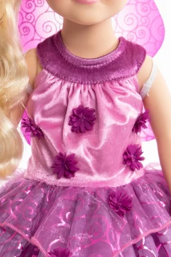 Doll Dress Ups>Little Adventures Doll Dress Purple Blossom Fairy With Wings