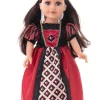 Doll Dress Ups>Little Adventures Doll Dress Queen Of Hearts With Soft Crown