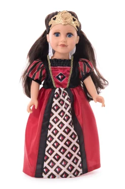Doll Dress Ups>Little Adventures Doll Dress Queen Of Hearts With Soft Crown