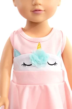Doll Dress Ups>Little Adventures Doll Dress Unicorn Twirl