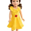 Doll Dress Ups>Little Adventures Doll Dress Yellow Beauty Twirl