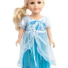 Doll Dress Ups>Little Adventures Doll Nightgown Ice Princess With Blue Robe