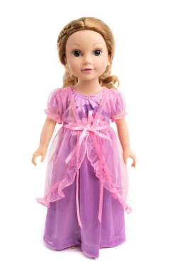 Doll Dress Ups>Little Adventures Doll Nightgown Rapunzel With Pink Robe