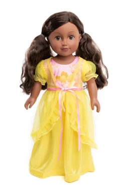 Doll Dress Ups>Little Adventures Doll Nightgown Yellow Beauty With Yellow Robe