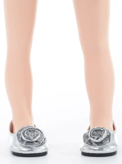 Doll Dress Ups>Little Adventures Doll Shoes And Tiara Silver