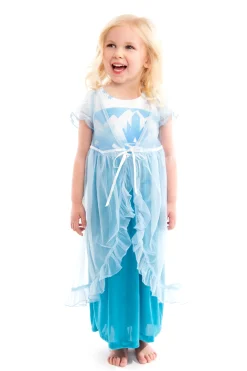 Nightgowns>Little Adventures Ice Princess Nightgown With Blue Robe