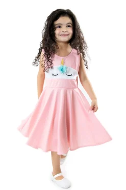 Twirl Dresses>Little Adventures Unicorn Twirl Dress Pink