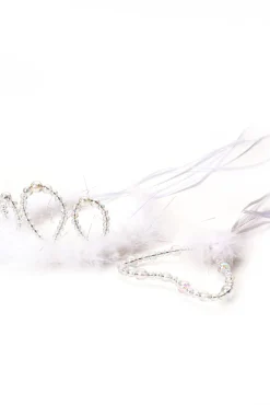 Accessories>Little Adventures White Wand & Tiara Set